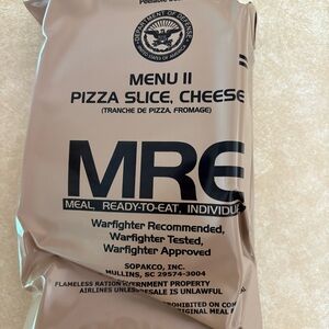 MRE (5) Menu 11 Pizza Slice Cheese Meal
